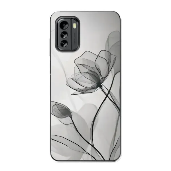 Чохол з принтом «Чорні квіти» для Nokia G60 Чохол з принтом «Чорні квіти» для Nokia G60