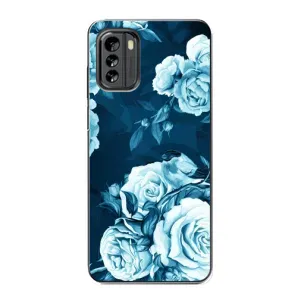 Чехлы (ART) Цветы на Nokia G60 (VPrint) (Блактині бутони)
