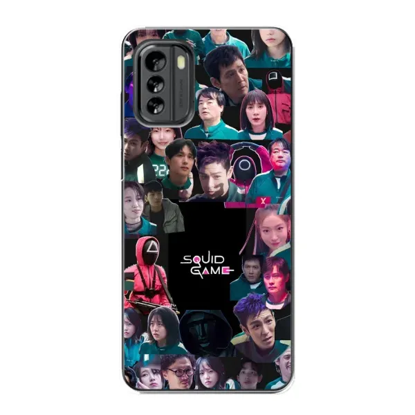Чохол з принтом «Колаж Гра кальмара» для Nokia G60