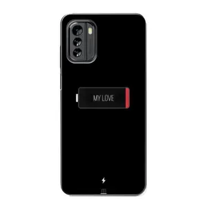 Чехлы для любимой на Nokia G60 (VPrint) (Love battery)