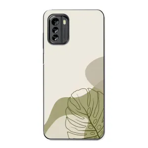 Силконовий чохол з принтом в квітах на Nokia G60 (Зелена монстера дизайн)