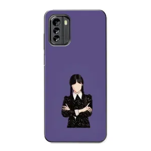 Чохли Венсдей на Nokia G60 Уенсдей (AlphaPrint) (Венздей у чорному)