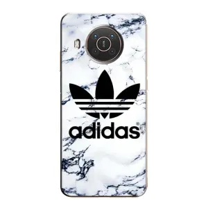 Чехол с принтом «Адидас на мраморе» для Nokia X10