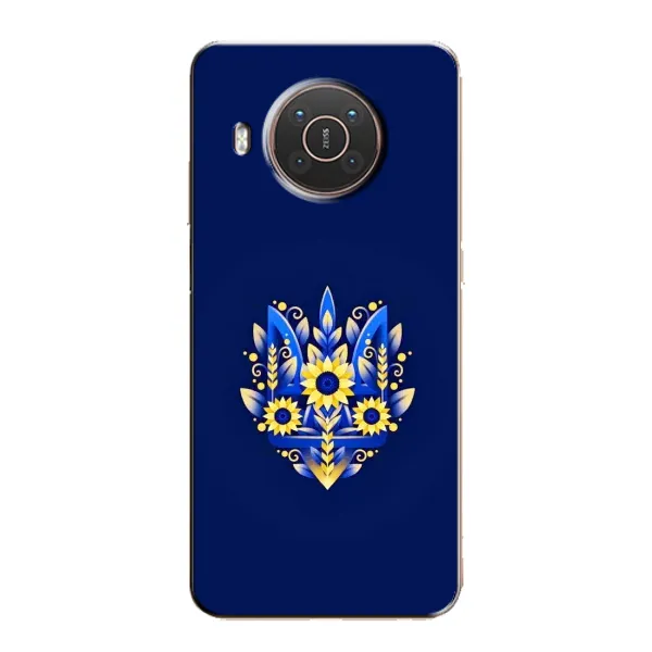 Чехол с принтом «Цветочный Герб» для Nokia X10