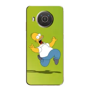 Чjхол з Сімпсонами для Nokia X10 (VPrint) (Гомер Сімпсон)