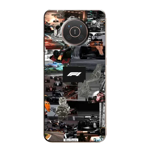 Чехол с принтом «Гоночный коллаж Ф1» для Nokia X10 Чехол с принтом «Гоночный коллаж Ф1» для Nokia X10