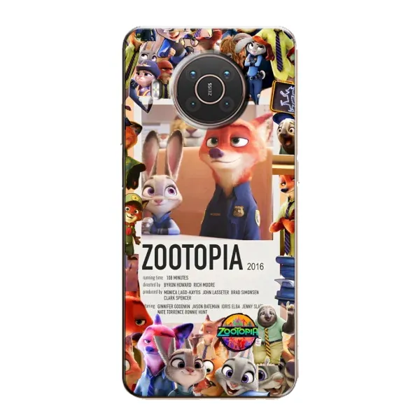 Чохол з принтом «Постер Зоотрополіс» для Nokia X10