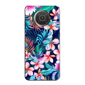 Чехол с принтом «Красочные цветы» для Nokia X10