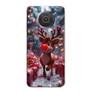 Чохол з принтом «Олень серед подарунків» для Nokia X10