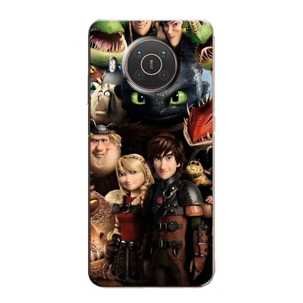 Чохол з принтом «Персонажі дракона» для Nokia X10