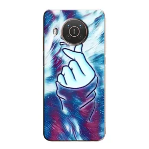 Чехол с принтом «Радужное сердце» для Nokia X10