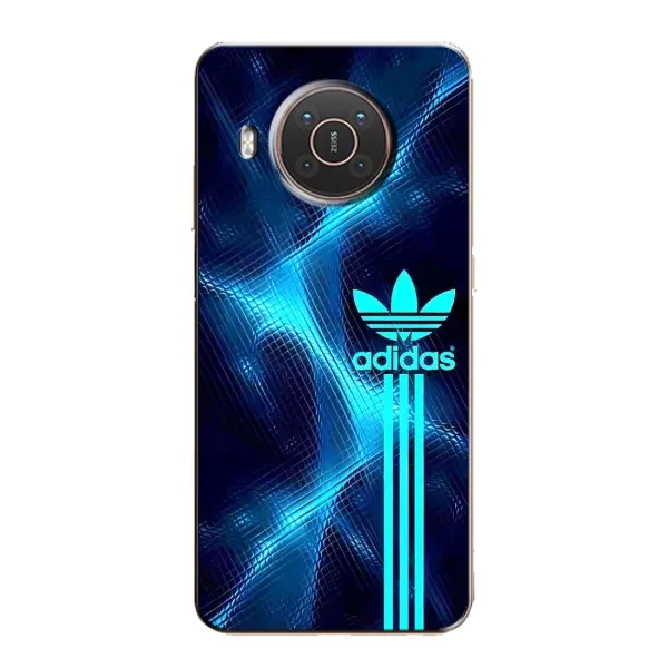 Чехол с принтом «Синий Адидас» для Nokia X10 Чехол с принтом «Синий Адидас» для Nokia X10