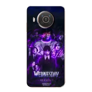 Чохол з дизайном Венздей 2 на Nokia X10 (Фіолетова магія Венздей)