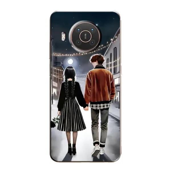 Чохол з принтом «Венздей та Тайлер» для Nokia X10