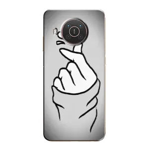Чехол с принтом «Значок Love» для Nokia X10