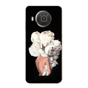 Чехлы (ART) Цветы на Nokia X20 (VPrint) (Білі квіти)