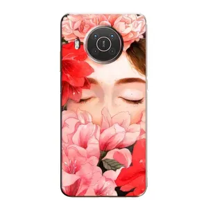 Чехлы (ART) Цветы на Nokia X20 (VPrint) (Очі в квітах)