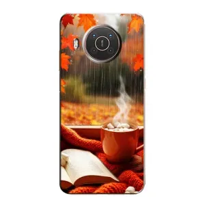 Чехол с принтом «Кофе и дождь» для Nokia X20