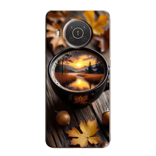 Чехол с принтом «Темный кофе» для Nokia X20