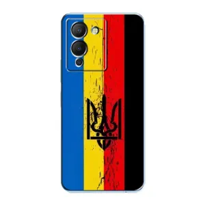 Украинские Чехлы для Infinix Note 12 (G96) с картинкой УПА (AlphaPrint) (Прапор УПА)