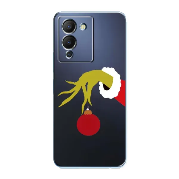 Чехол с принтом «Гринч с игрушкой» для Infinix Note 12 (G96) Чехол с принтом «Гринч с игрушкой» для Infinix Note 12 (G96)