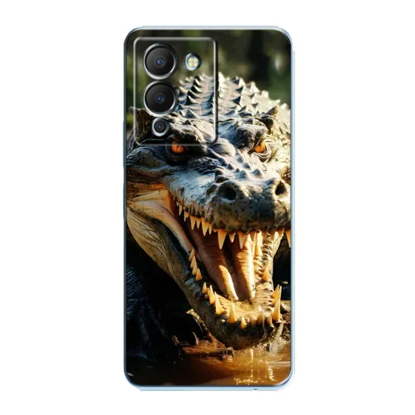 Чохол з принтом «Небезпечний крокодил» для Infinix Note 12 (G96)