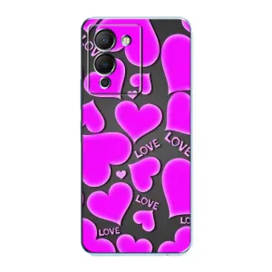 Чехлы для любимой на Інфінікс Ноут 12 (G96) (VPrint) (Pink hearts)