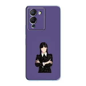 Чохли Венсдей на Infinix Note 12 (G96) Уенсдей (AlphaPrint) (Венздей у чорному)