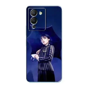 Чохли Венсдей на Infinix Note 12 (G96) Уенсдей (AlphaPrint) (Венздей з парасолькою)