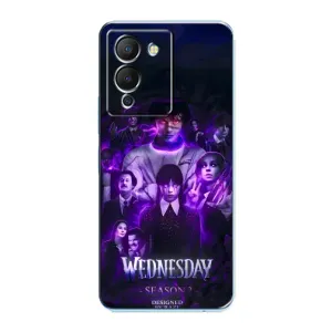 Чохол з дизайном Венздей 2 на Infinix Note 12 (G96) (Фіолетова магія Венздей)