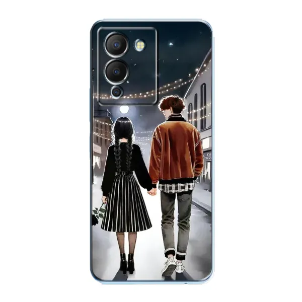 Чохол з принтом «Венздей та Тайлер» для Infinix Note 12 (G96) Чохол з принтом «Венздей та Тайлер» для Infinix Note 12 (G96)