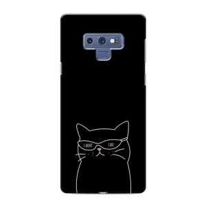 Чехол с рисунком кот на Samsung Galaxy Note 9 (Равнодушный кот)