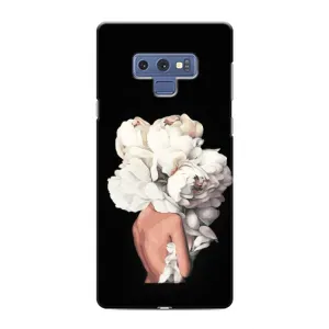 Чехлы (ART) Цветы на Samsung Galaxy Note 9 (VPrint) (Белые цветы)