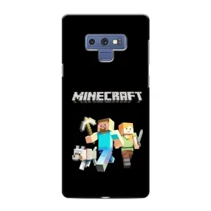 Чехол Майнкрафт на Samsung Galaxy Note 9 (AlphaPrint) Minecraft (герои Minecraft)