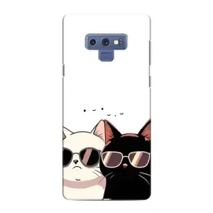 Чехол с рисунком кот на Samsung Galaxy Note 9 (Коты в очках)