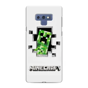 Чехол Майнкрафт на Samsung Galaxy Note 9 (AlphaPrint) Minecraft (крипер Майнкрафт)