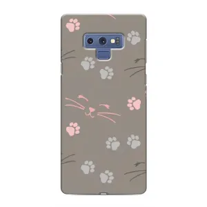 Чехол с рисунком кот на Samsung Galaxy Note 9 (Лапы и усы)