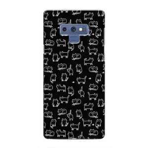 Чехол с принтом для Samsung Galaxy Note 9 (AlphaPrint) Модные коты (Меленькие котики)