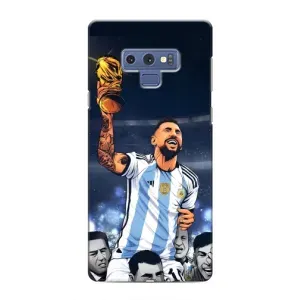 Чехлы для Samsung Galaxy Note 9 (Leo чемпион) (AlphaPrint) (Месси с кубком)