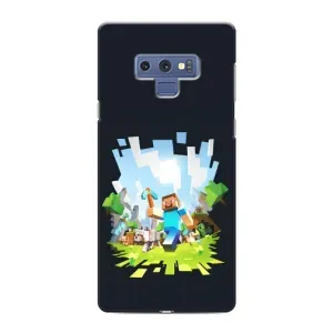Чехол Майнкрафт на Samsung Galaxy Note 9 (AlphaPrint) Minecraft (персонажи Minecraft)