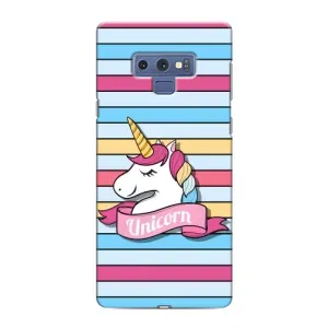 Чехол для Самсунг Галакси Ноут 9 - (Единорожки - Новинки) (AlphaPrint) (Unicorn)