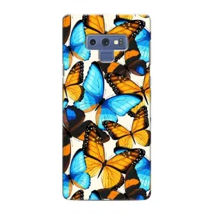Чехол с принтом для Самсунг Галакси Ноут 9 - (Прикольные) (AlphaPrint) (Яркие бабочки)