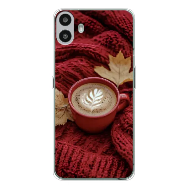 Чехол с принтом «Кофе на пледе» для Nothing CMF Phone 1