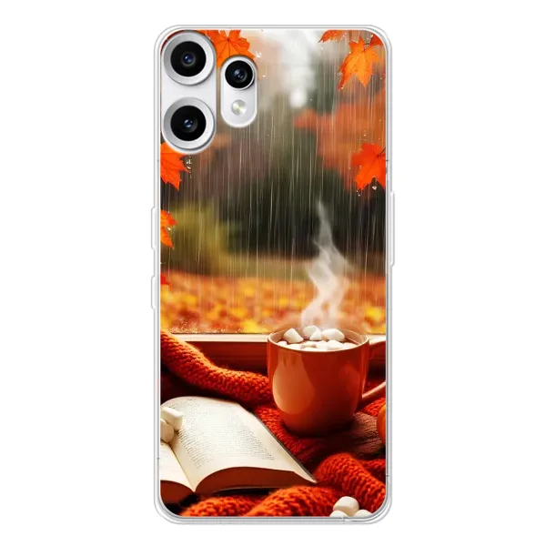 Чехол с принтом «Кофе и дождь» для Nothing CMF Phone 2 Pro