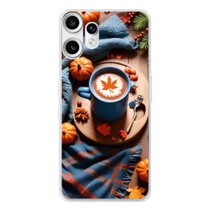 Чехол с принтом «Кофе и тыковки» для Nothing CMF Phone 2 Pro