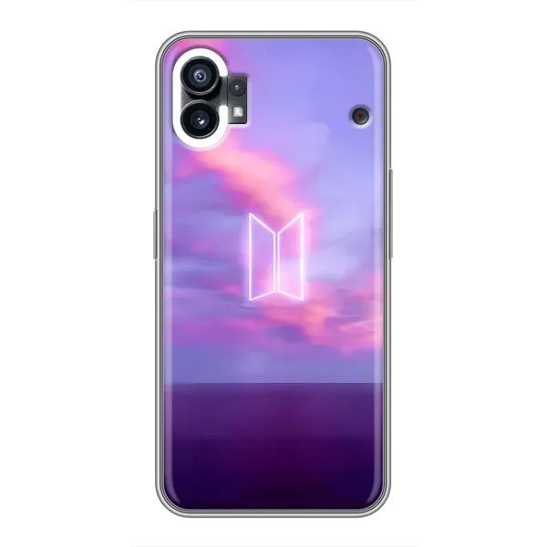 Чохол з принтом «BTS логотип» для Nothing Phone 1 Чохол з принтом «BTS логотип» для Nothing Phone 1