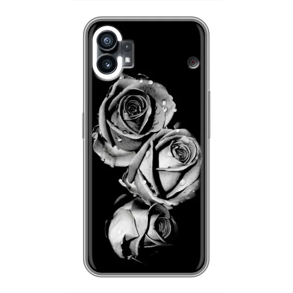 Чехол с принтом «Черная роза» для Nothing Phone 1