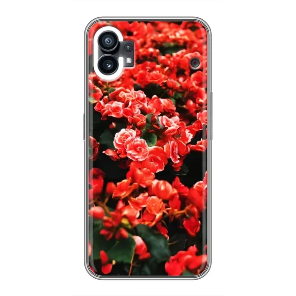 Чехол с принтом «Цветы красные» для Nothing Phone 1 Чехол с принтом «Цветы красные» для Nothing Phone 1