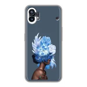 Чехлы (ART) Цветы на Nothing Phone 1 (VPrint) (Квіти на голові)