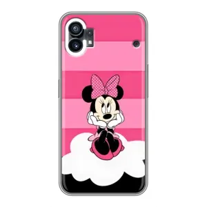 Міккі Маус чохол для Nothing Phone 1 (AlphaPrint - Мультяшні) (Дівчинка Maus)